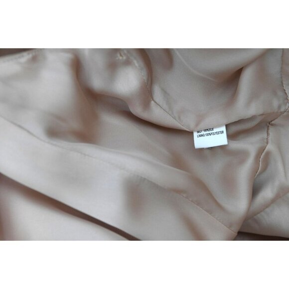 Kay Unger New York 100% Silk Gold Dress Size 10 Sleeveless Cocktail Wedding - Picture 15 of 15